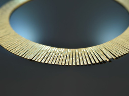 Cleopatra style! Chic gold-plated vintage necklace in 925 silver