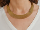 Cleopatra style! Chic gold-plated vintage necklace in 925 silver