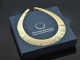 Cleopatra style! Chic gold-plated vintage necklace in 925 silver