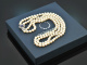 Around 1975! Fine 2-row Akoya cultured pearl necklace with tanzanite and diamonds white gold 585