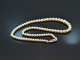 Around 1950! Beautiful Akoya cultured pearl necklace with gold 585 clasp