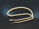 Around 1950! Beautiful Akoya cultured pearl necklace with gold 585 clasp