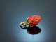 From our workshop! Strawberry coral pendant gold 585