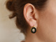 Italien um 1850! H&uuml;bsche Ohrringe mit Mikromosaik Gold 585 und Tombak