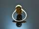 Um 1910! Historischer Ring mit Perlen und Altschliffdiamanten Gold 585