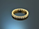 Around 1990! Classic memory ring with diamonds ca. 1.2 carat 750 gold