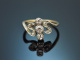 Um 1910! Sch&ouml;ner Jugendstil Ring mit Diamanten Gold 585 und Platin