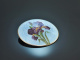 Around 1905! Finest guilloch&eacute; Art Nouveau enamel brooch in silver