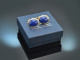Around 1960! Heavy, high-quality cufflinks with lapis lazuli 750 gold