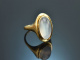 Um 1960! Hochwertiger Vintage Ring mit Mondstein Gold 750