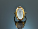 Around 1960! High-quality vintage ring with moonstone 750 gold