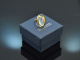 Around 1960! High-quality vintage ring with moonstone 750 gold