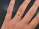 Um 1905! H&uuml;bscher Jugendstil Ring mit Altschliffdiamant aus Gold 585