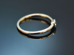 Um 1900! Klassischer Verlobungsring mit Altschliff Diamant aus Gold 585