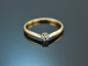 Circa 1910! Engagement ring with old european cut diamonds in 585 gold