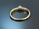 Um 1910! Verlobungsring mit Altschliffdiamant aus Gold 585