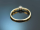 Circa 1910! Engagement ring with old european cut diamonds in 585 gold