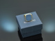 Around 1980! Classic mens coat of arms signet ring with agate gold 585
