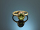 England um 1988! Sch&ouml;ner Ring mit Peridot Gold 375