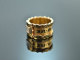 England datiert 1827! Trauer Ring mit Haareinlage und Zieremail Gold 750