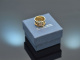 England datiert 1827! Trauer Ring mit Haareinlage und Zieremail Gold 750