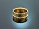 England datiert 1823! Trauer Ring mit Zieremail Gold 750