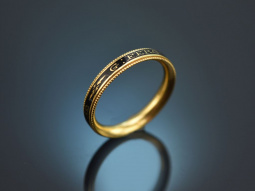 England datiert 1782! Erinnerungs Ring mit Zieremail Gold...