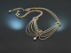 Around 1960! Pretty traditional necklace with garnet and pearl silver 835