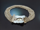 Bavaria around 1860! Biedermeier costume choker necklace 12 rows of silver