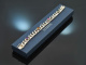 Around 1970! Beautiful curb bracelet with colored stones in silver