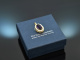 Around 1980! Amethyst pendant with seed pearls in 585 gold