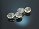Around 1950! Simple cufflinks with moonstones in silver