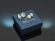 Around 1950! Simple cufflinks with moonstones in silver