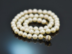 Around 2010! Classic Akoya cultured pearl necklace with...
