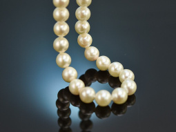 Around 2010! Classic Akoya cultured pearl necklace with...