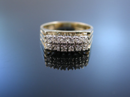 Ring Gelbgold 585 Diamanten Frankfurt um 1968