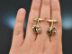 Around 1960! Classic knotted cufflinks yellow gold and red gold 333