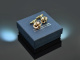 Around 1960! Classic knotted cufflinks yellow gold and red gold 333
