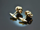 Around 1960! Classic knotted cufflinks yellow gold and red gold 333