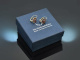 Around 1980! Beautiful garnet earrings made of gold-plated silver 900