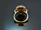 Around 1955! Beautiful ring with Italian coral in 585 gold
