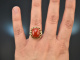 Around 1955! Beautiful ring with Italian coral in 585 gold