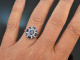 Noble sapphire diamond ring in 750 white gold