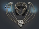 Um 1950! Trachten Kette und Armband mit Granaten aus Silber 835