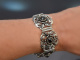 Um 1950! Trachten Kette und Armband mit Granaten aus Silber 835