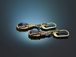 Circa 1965! Vintage earrings with garnets made of silver...