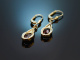 Circa 1965! Vintage earrings with garnets made of silver plated with 925 gold