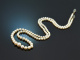 Around 1930! Delicate Akoya cultured pearl necklace in gradient with 585 white gold clasp