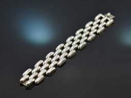 Around 1970! Chic wide vintage bracelet in silver 835