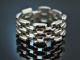 Around 1970! Chic wide vintage bracelet in silver 835